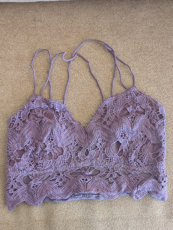 Free People Other - NWOT Free People Lace Purple Bralettes medium